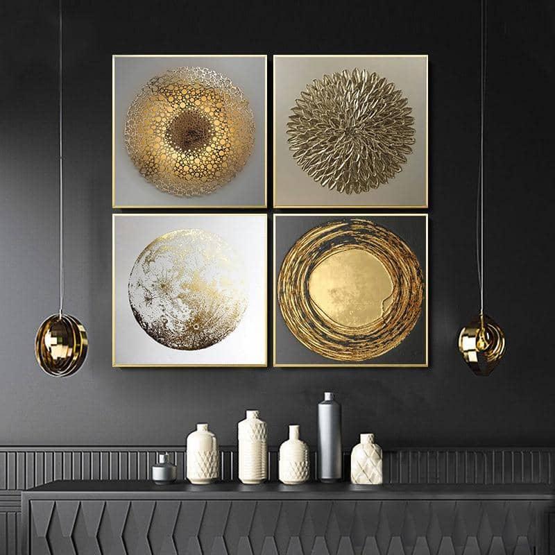 Elegant Gold Foil: Sophisticated Modern Homes
