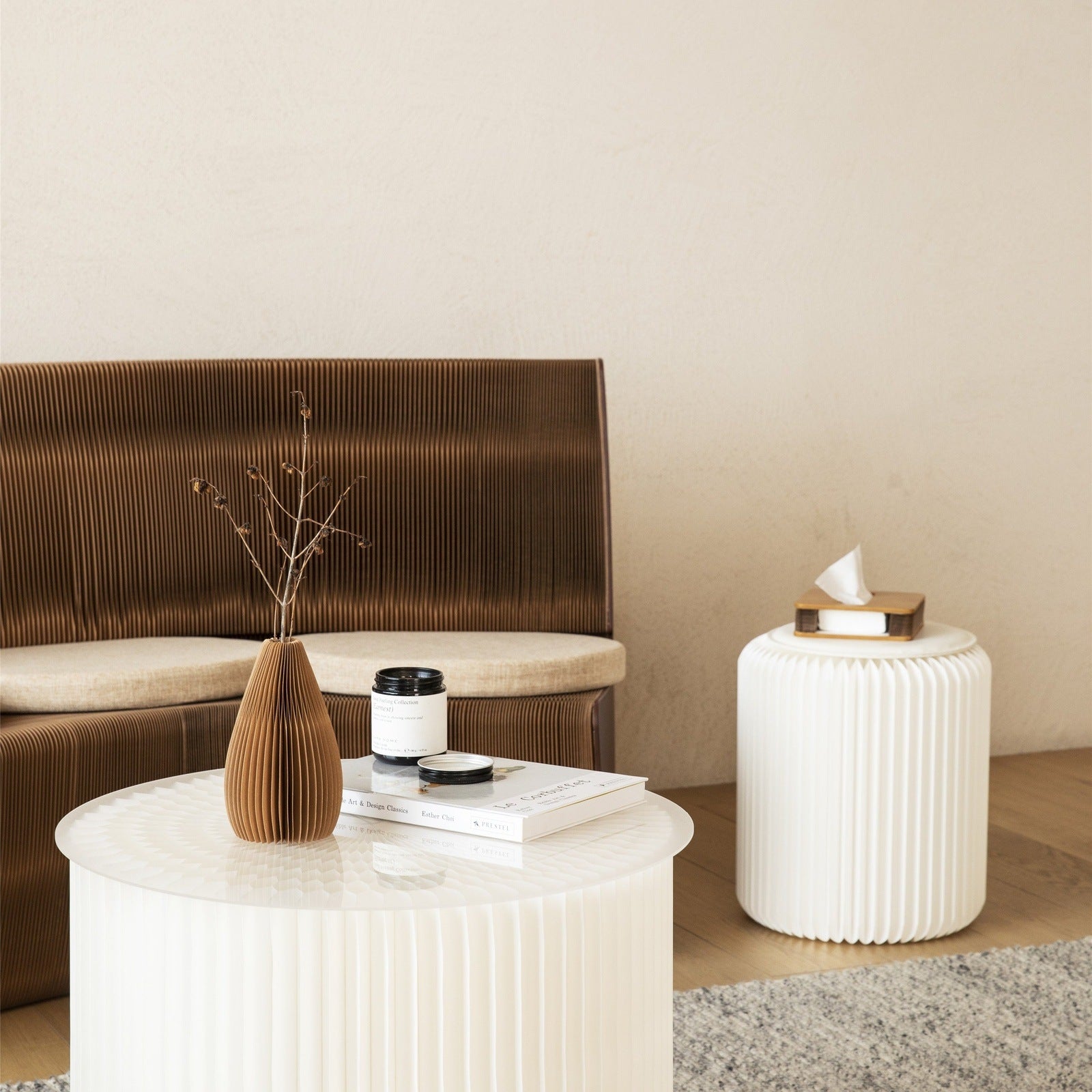 Elevate Your Floral Arrangements with Accordion Honeycomb Vase - Foldable Kraft Paper