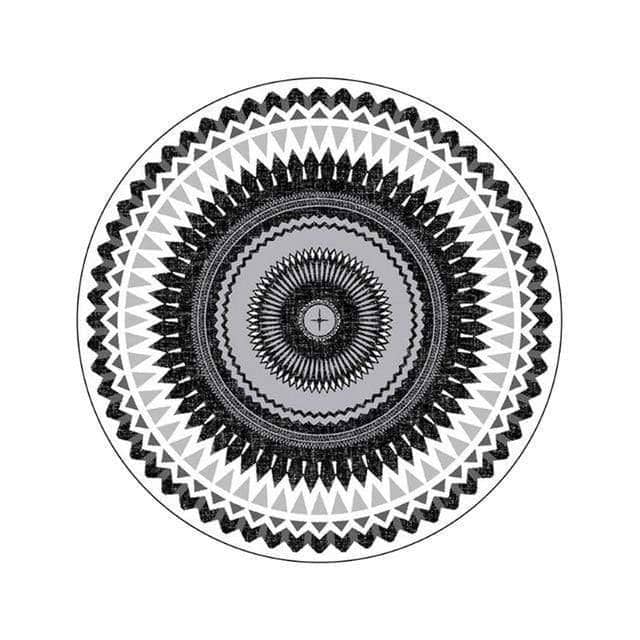 European Moroccan Style Round Area Rug - Vibrant and Bold Living Room Decor