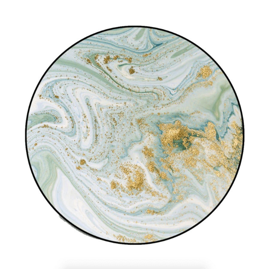 European Moroccan Style Round Area Rug - Vibrant and Bold Living Room Decor