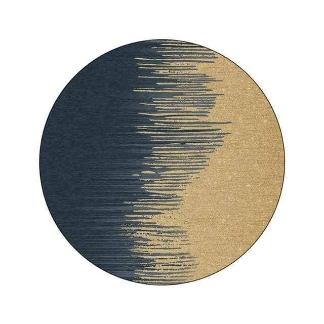 European Moroccan Style Round Area Rug - Vibrant and Bold Living Room Decor