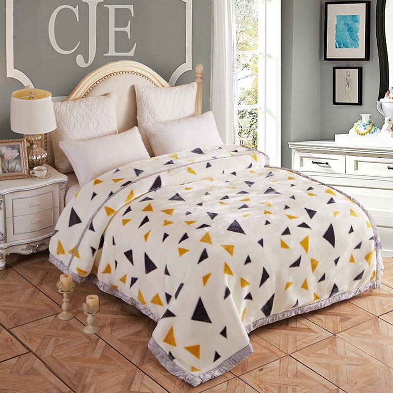 Faux Fur Fleece Throw Blanket Comforter - Ultra Soft & Cozy Bedding Accessory