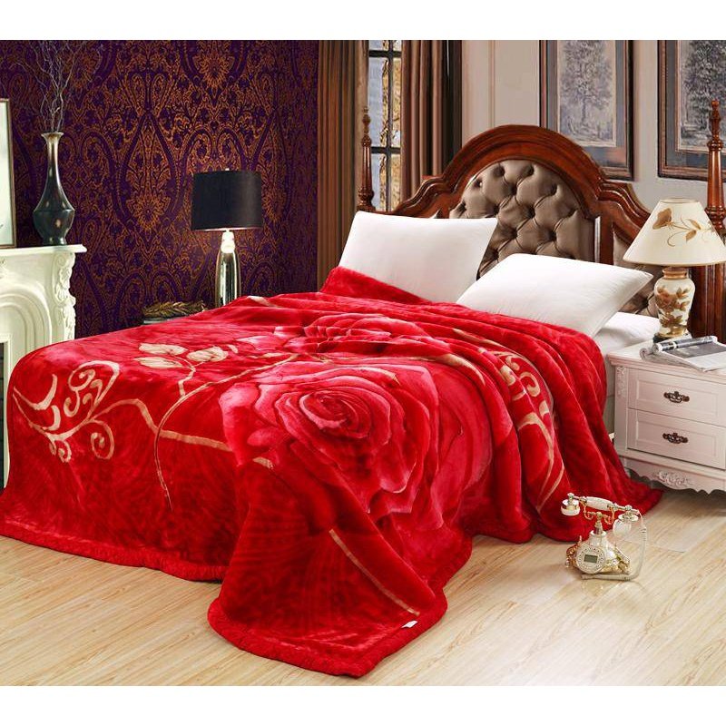 Faux Fur Fleece Throw Blanket Comforter - Ultra Soft & Cozy Bedding Accessory