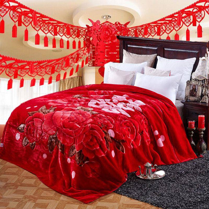 Faux Fur Fleece Throw Blanket Comforter - Ultra Soft & Cozy Bedding Accessory