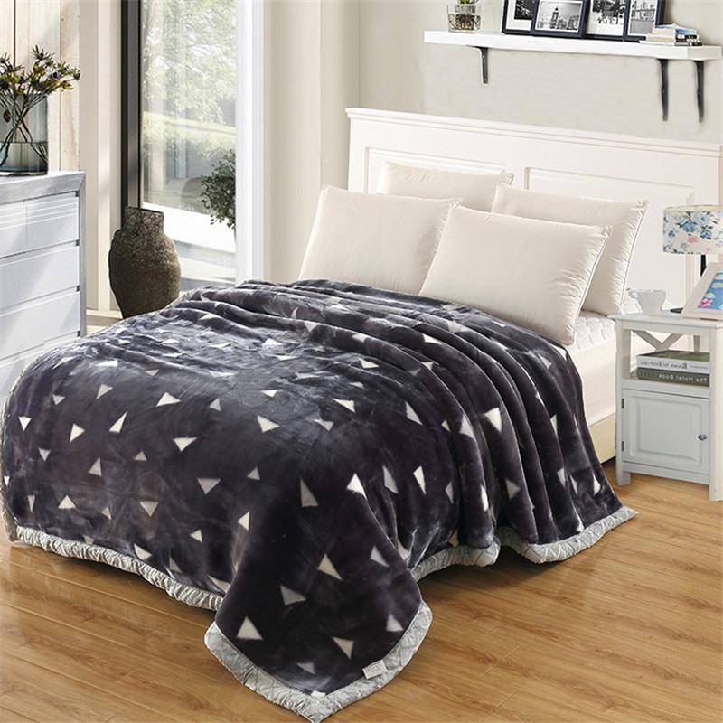 Faux Fur Fleece Throw Blanket Comforter - Ultra Soft & Cozy Bedding Accessory