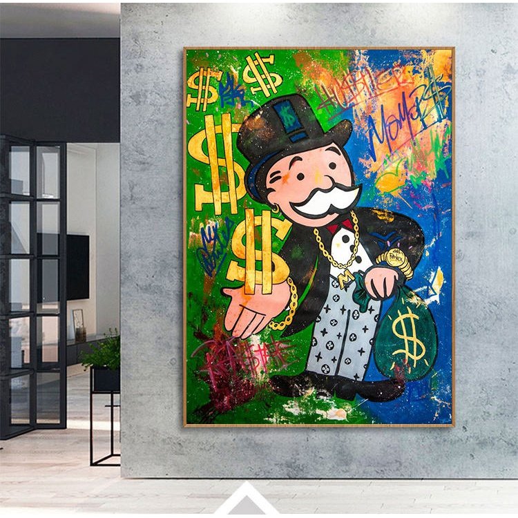 Funny Alec Monopoly Graffiti: Make Money