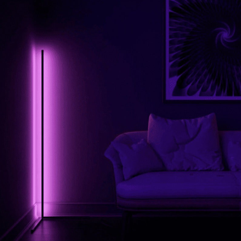 Futuristic RGB Corner Floor LED Light: Transform Your Space with Color