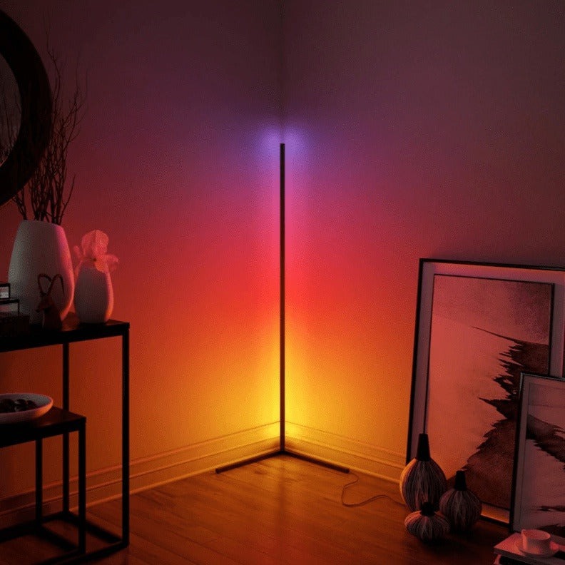 Futuristic RGB Corner Floor LED Light: Transform Your Space with Color