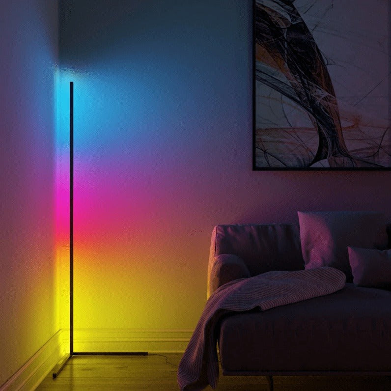 Futuristic RGB Corner Floor LED Light: Transform Your Space with Color