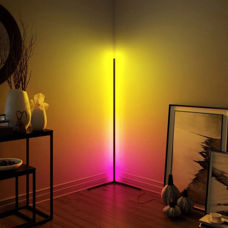 Futuristic RGB Corner Floor LED Light: Transform Your Space with Color