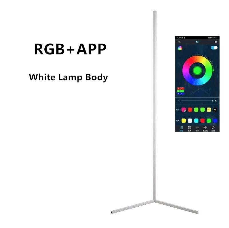 Futuristic RGB Corner Floor LED Light: Transform Your Space with Color