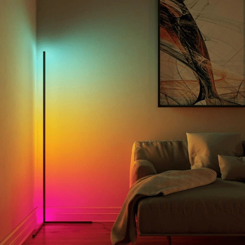 Futuristic RGB Corner Floor LED Light: Transform Your Space with Color