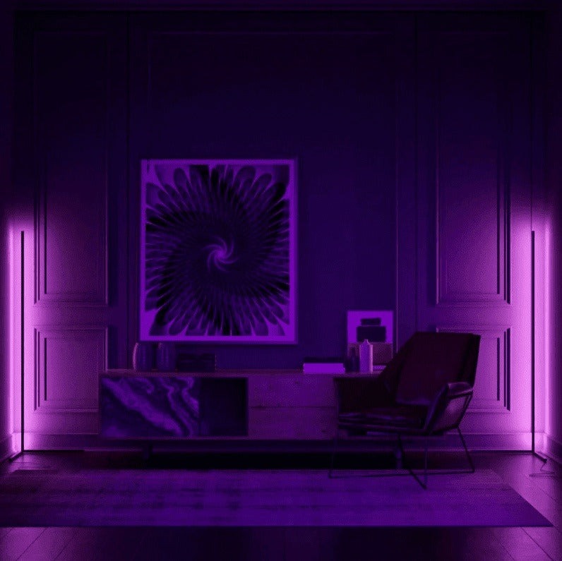 Futuristic RGB Corner Floor LED Light: Transform Your Space with Color