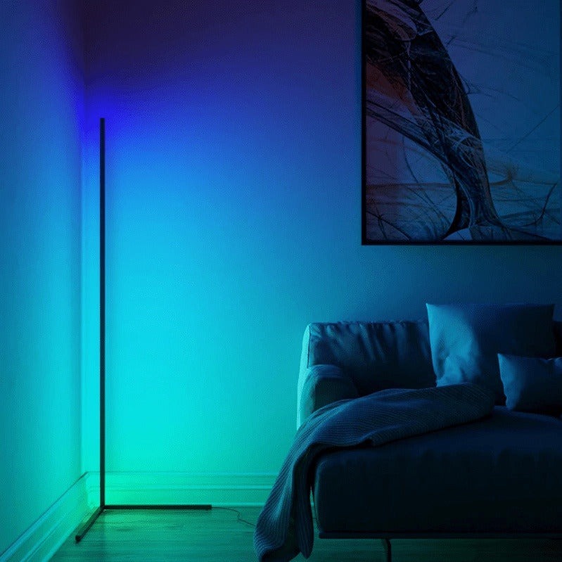 Futuristic RGB Corner Floor LED Light: Transform Your Space with Color