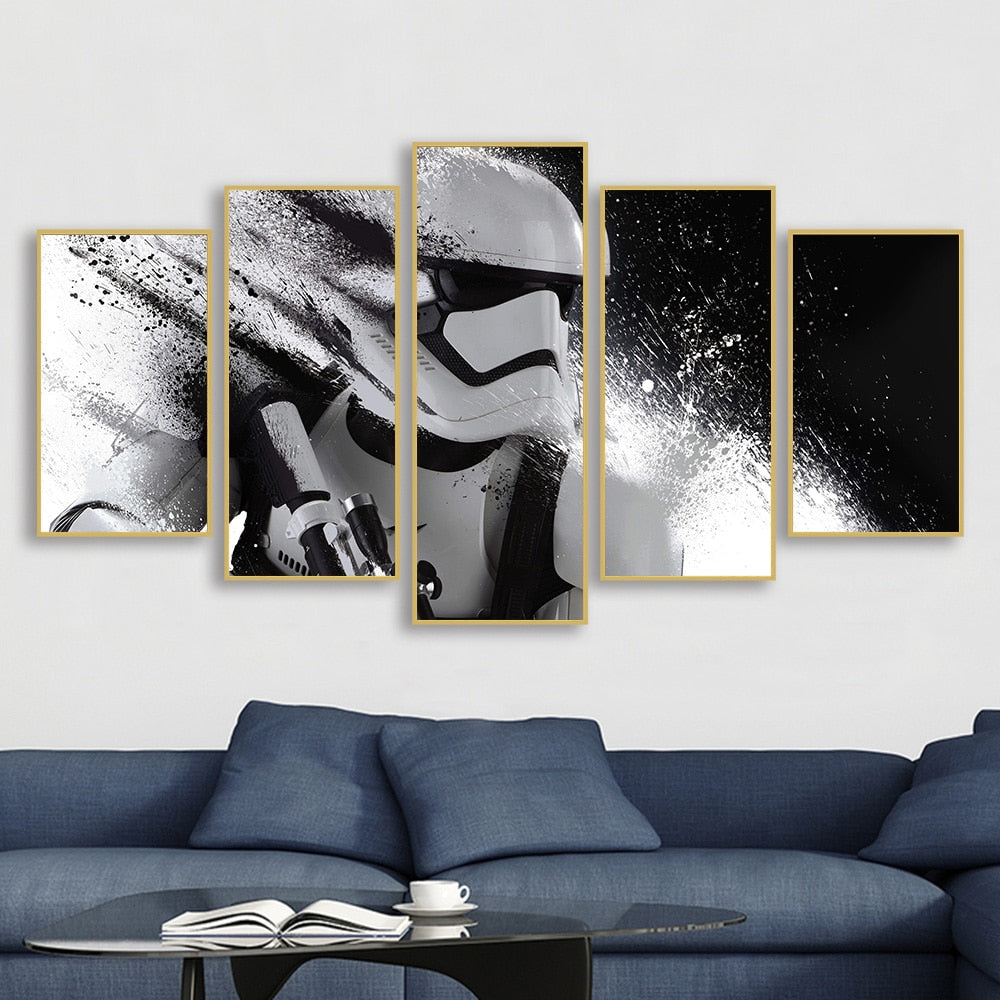 Galactic Clash: Star Wars Movie Stormtrooper & Jedi Knight