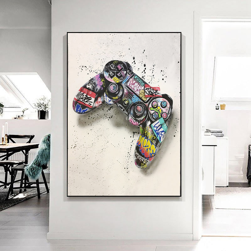 Game On - Colorful Graffiti PlayStation Joystick