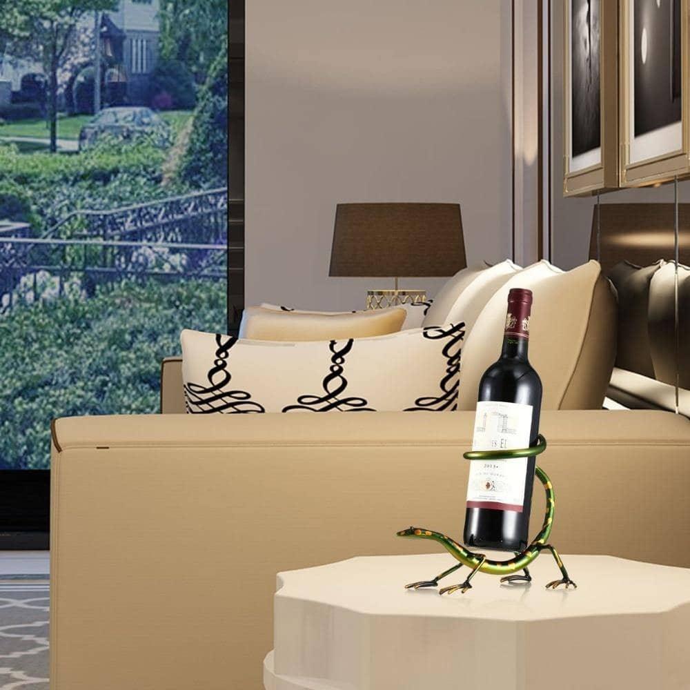 Gecko Wine Bottle Holder: Playful and Whimsical Wine Accessory
