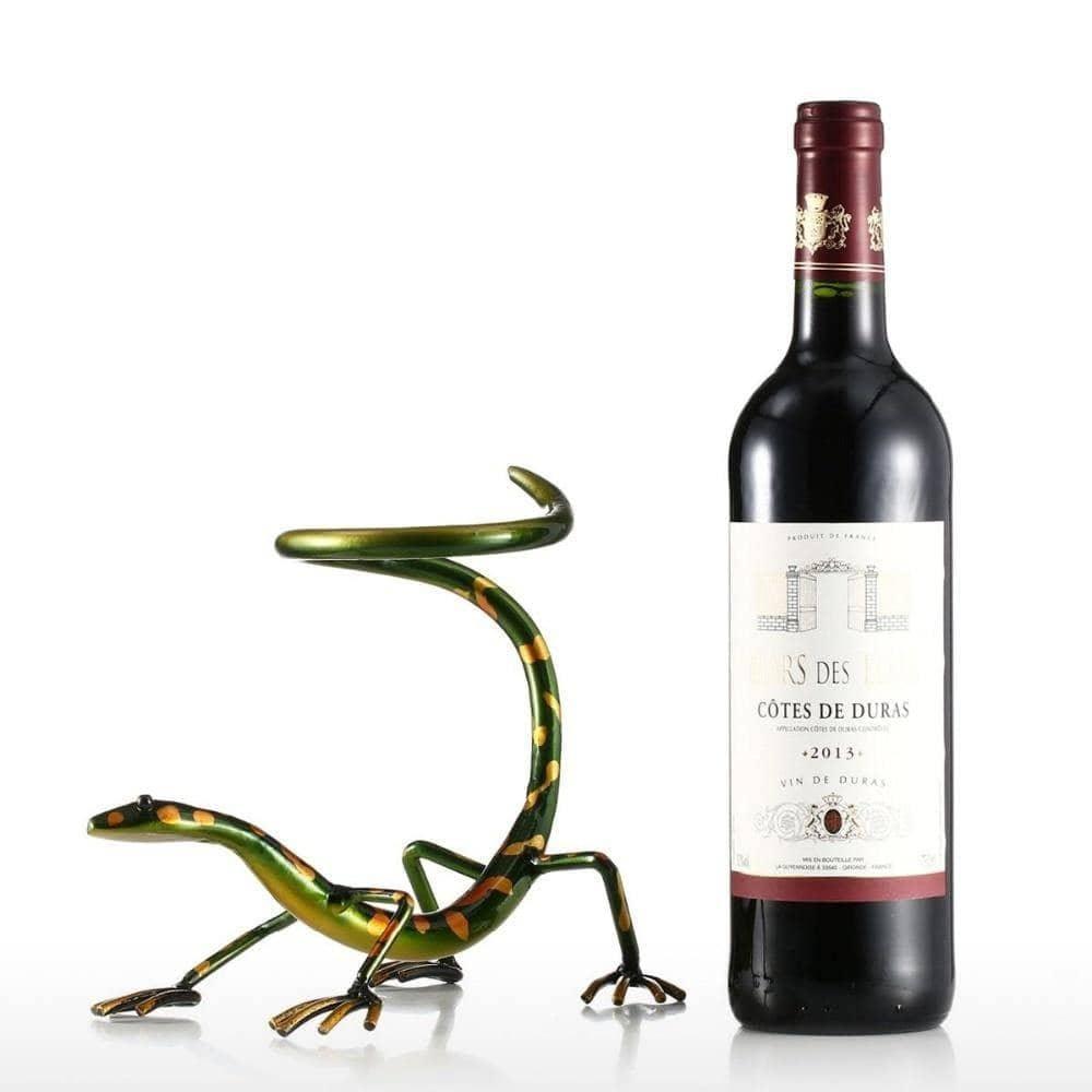 Gecko Wine Bottle Holder: Playful and Whimsical Wine Accessory