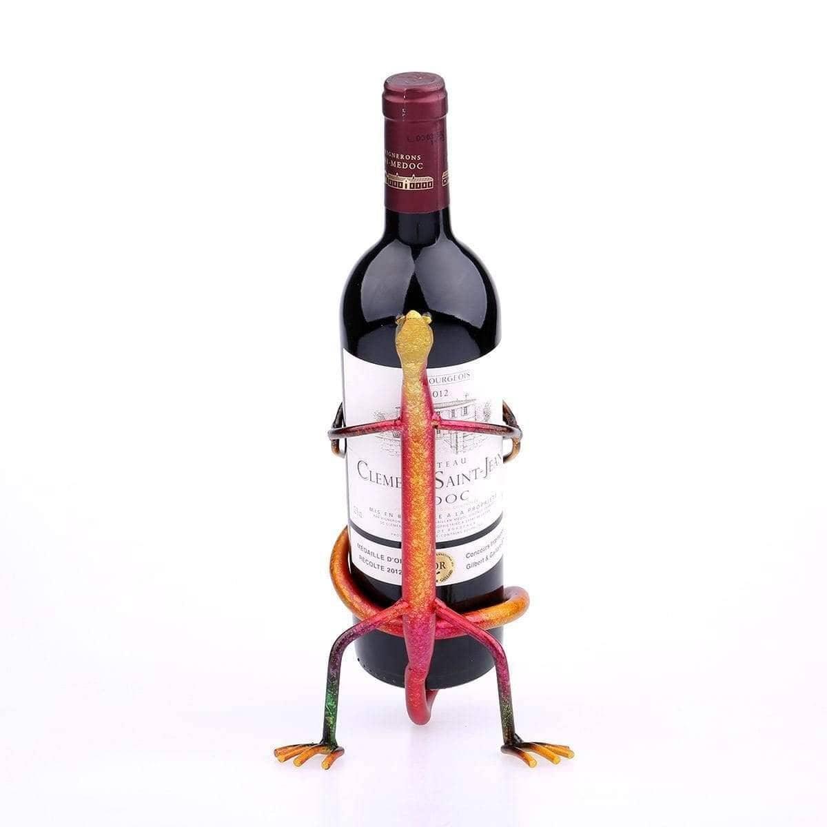Gecko Wine Bottle Holder: Playful and Whimsical Wine Accessory