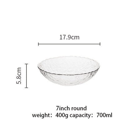 Golden Border Glass Bowl Set: Versatile and Elegant Dining Collection