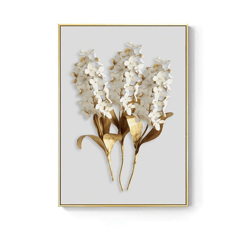 Golden Flower Leaf: Artistic and Stylish