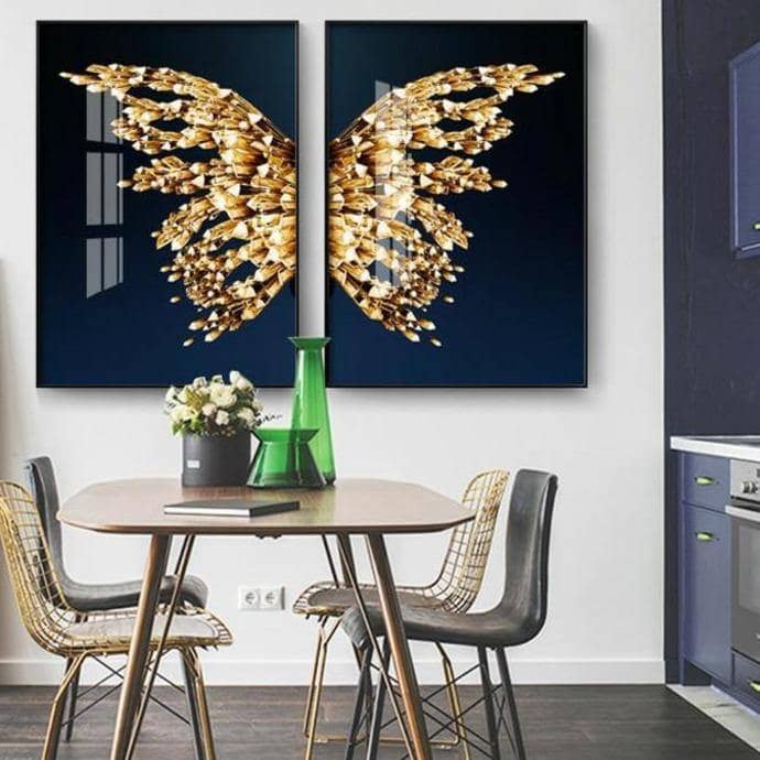 Golden Foil Butterfly: Playful & Eye-Catching