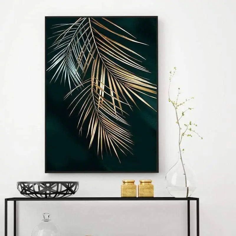 Golden Plant Leaves: Botanical and Stylish