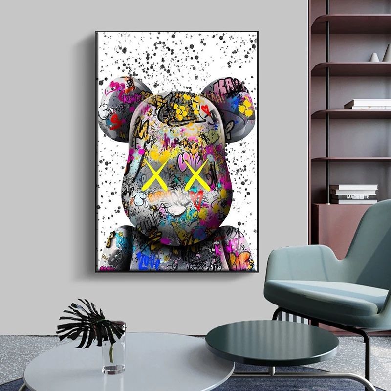 Graffiti Coon Violence Bearbrick: Vibrant & Edgy