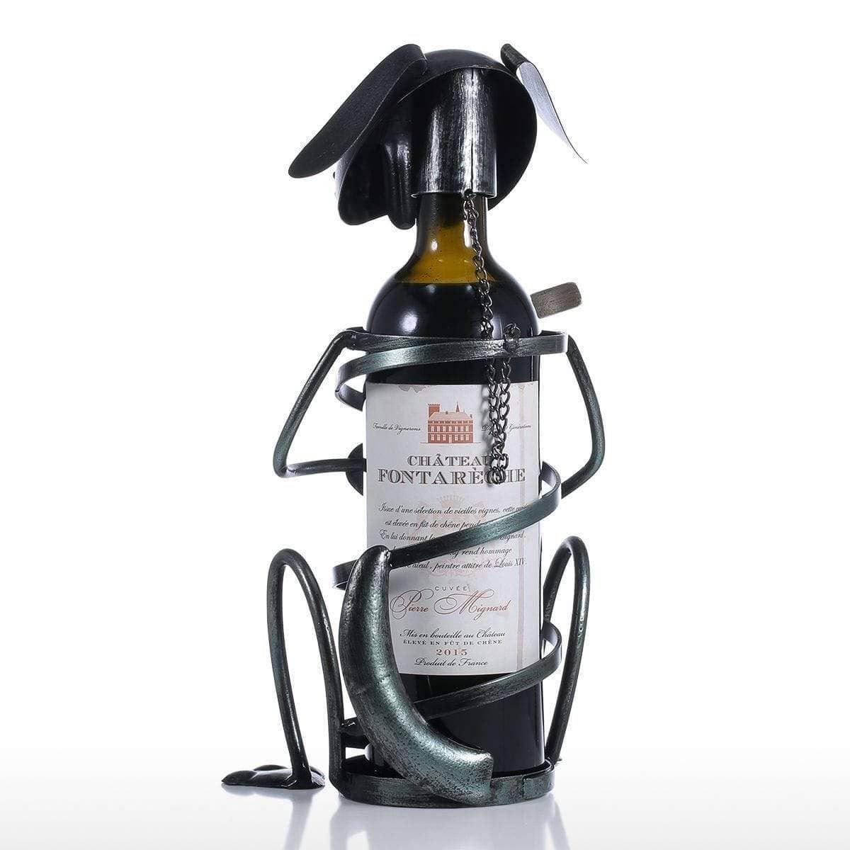 Happy Pup Wine Holder: Fun and Stylish Storage for Wine Lovers