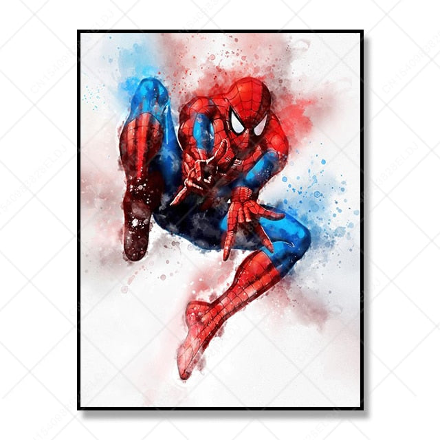 Heroic Splash: Avengers Marvel Movie Characters