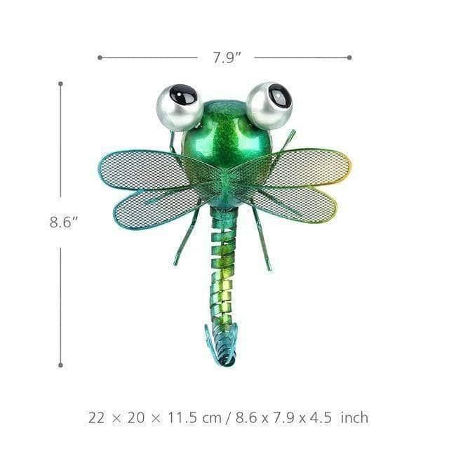Iron Dragonfly Wall Decoration - Cartoon-Inspired & Playful
