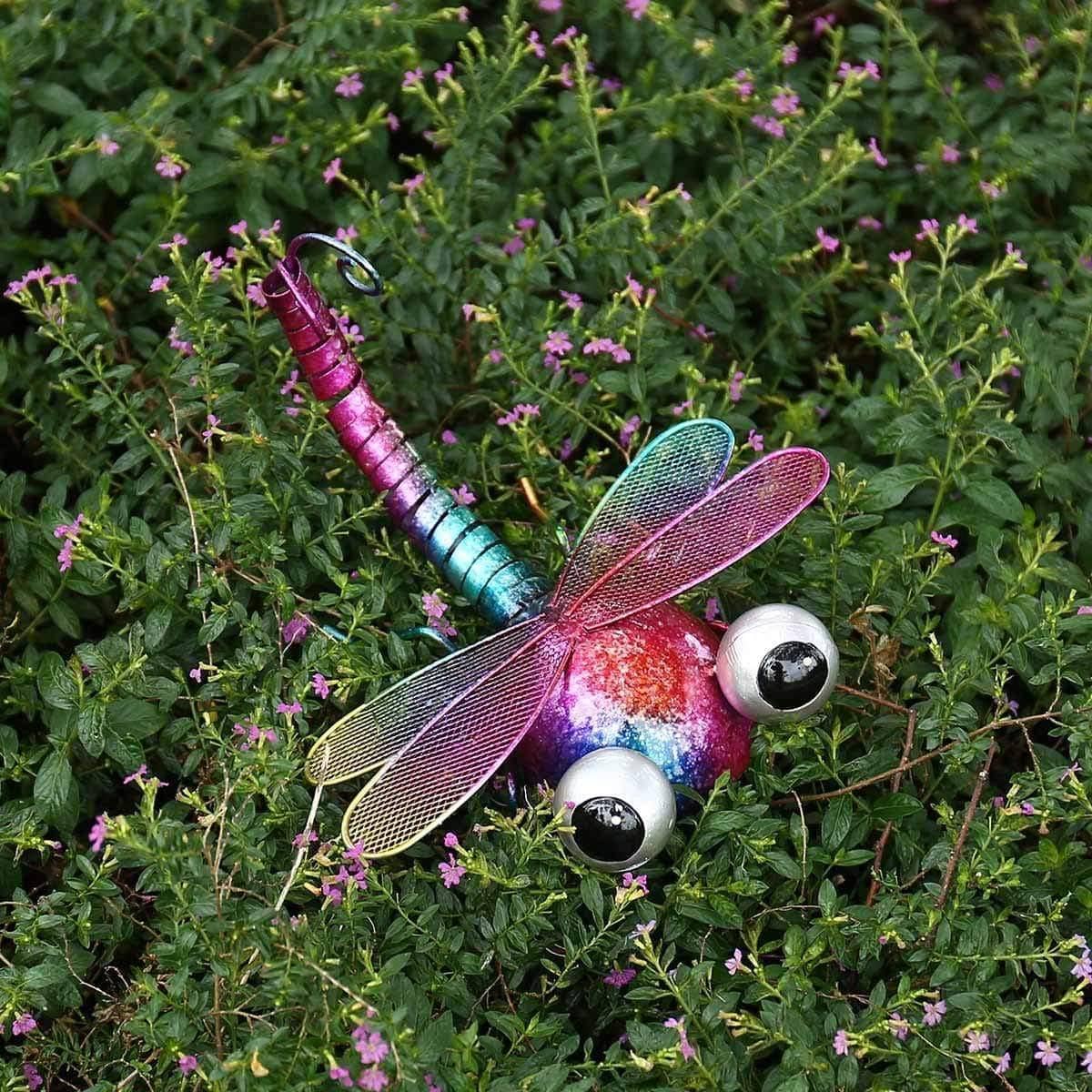 Iron Dragonfly Wall Decoration - Cartoon-Inspired & Playful