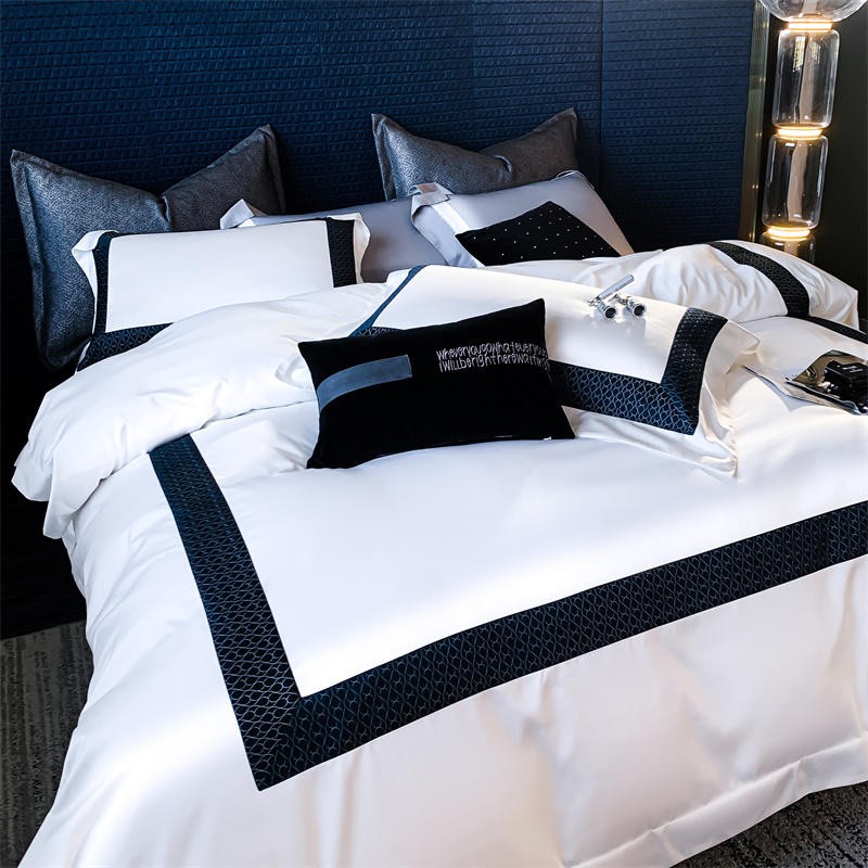 King/Queen/Double Size Luxury 1500TC Egyptian Cotton Patchwork Duvet Cover Bedding Set