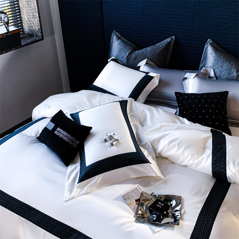 King/Queen/Double Size Luxury 1500TC Egyptian Cotton Patchwork Duvet Cover Bedding Set