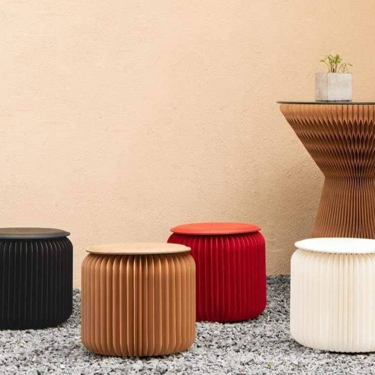 Kraft Honeycomb Foldable Stool: Portable and Eco-Friendly Seating Option