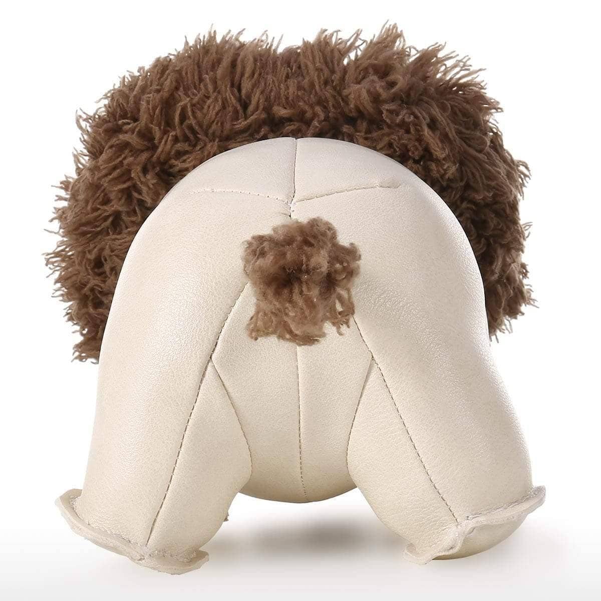 Leather Lion Floor Door Stopper