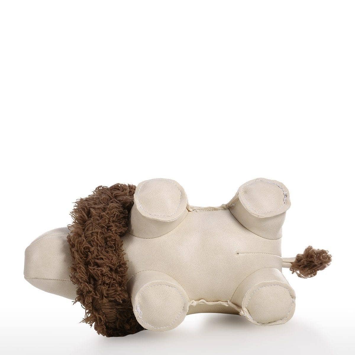 Leather Lion Floor Door Stopper
