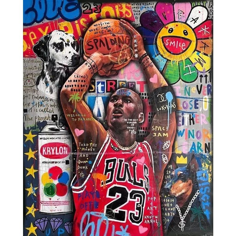 Legendary Michael Jordan Graffiti: Classic & Stylish