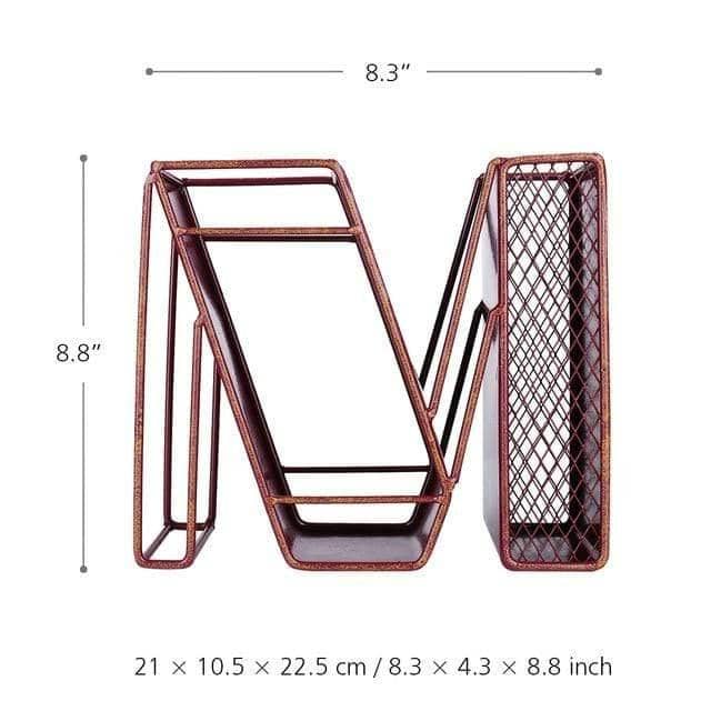 Letter H O M E Wine Bottle & Cork Holder Stand Rack