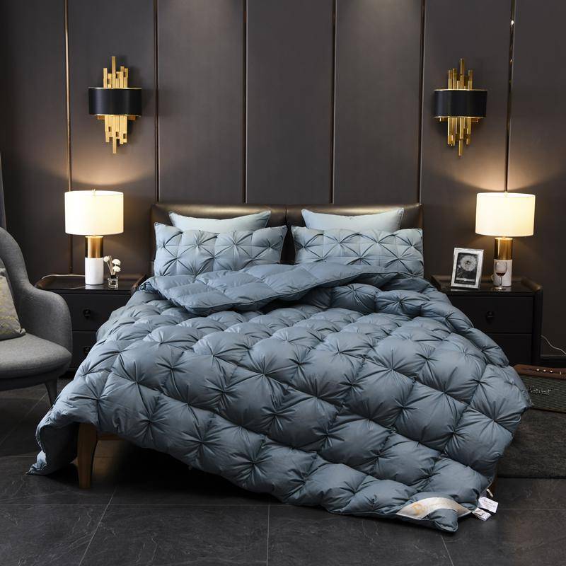 Luxurious 1000TC Goose Down Comforter Duvet - Queen/King Size Bedding