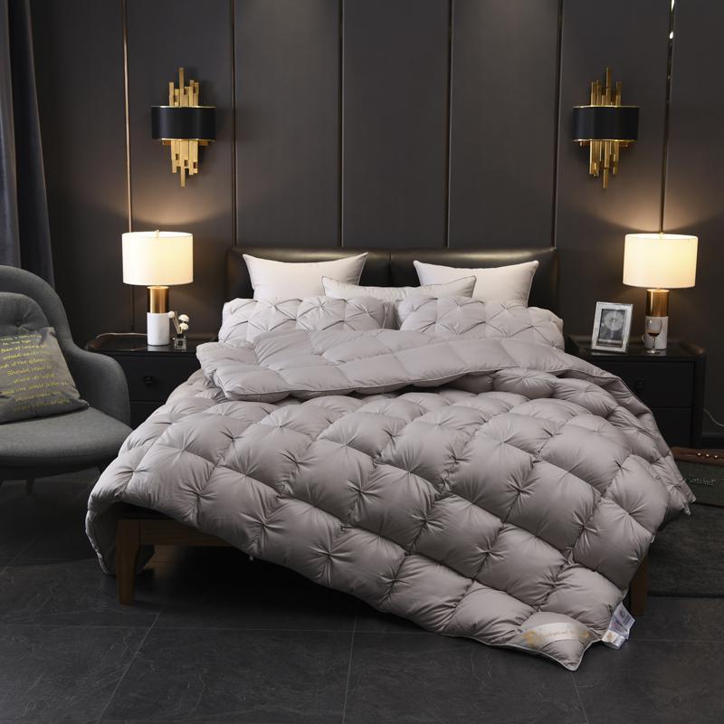 Luxurious 1000TC Goose Down Comforter Duvet - Queen/King Size Bedding