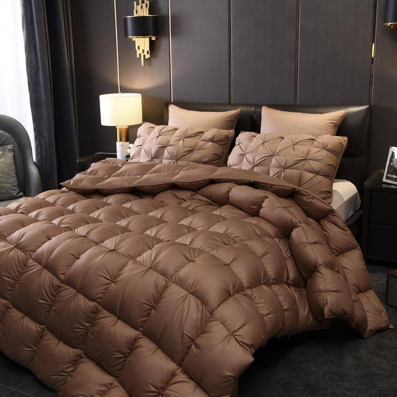 Luxurious 1000TC Goose Down Comforter Duvet - Queen/King Size Bedding