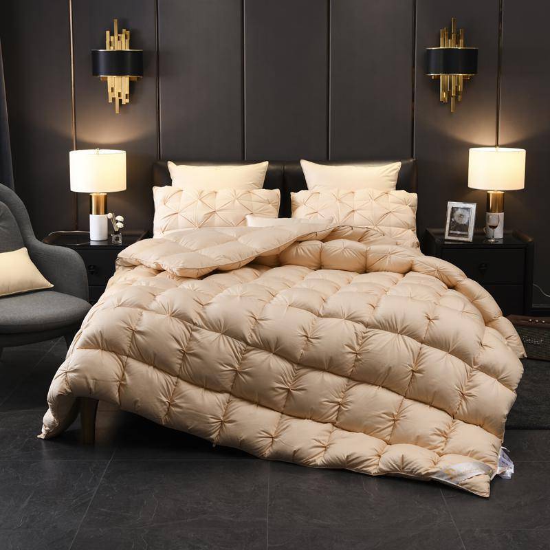 Luxurious 1000TC Goose Down Comforter Duvet - Queen/King Size Bedding
