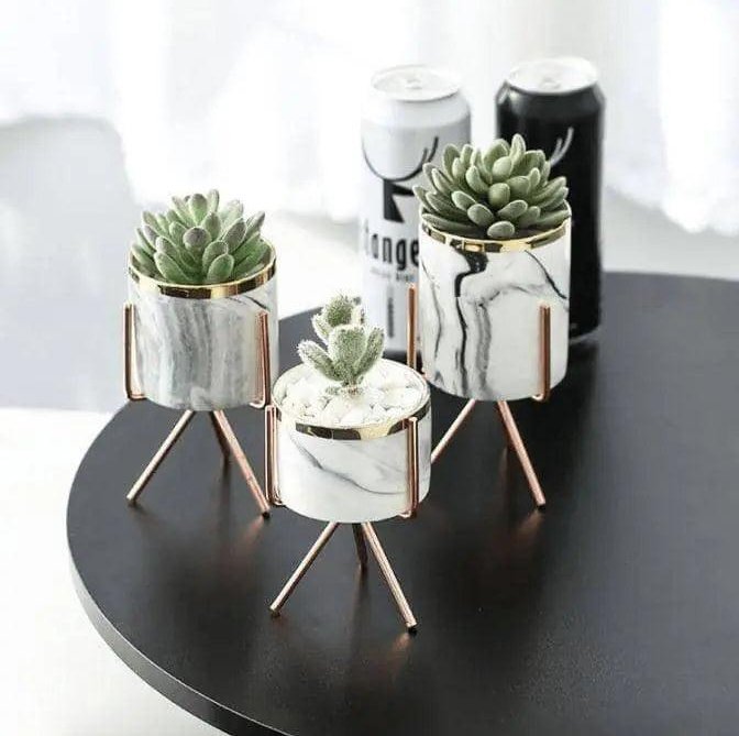 Marbling Flower Pots - Touch of Marble for YourPlant Decor
