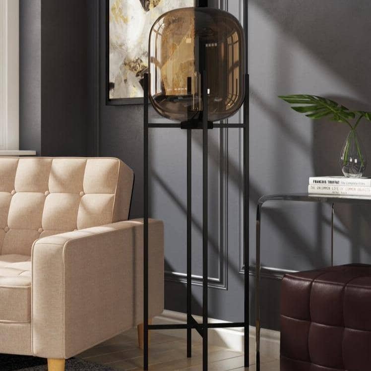 Modern Minimalist Lantern Floor Lamp: Illuminate Your Space in Style