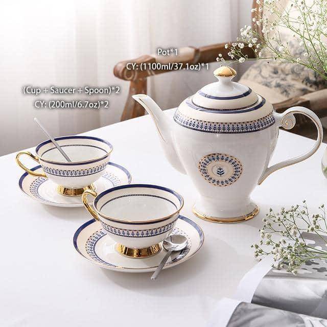 Moroccan Bone China Tea Set - Afternoon Tea in Style
