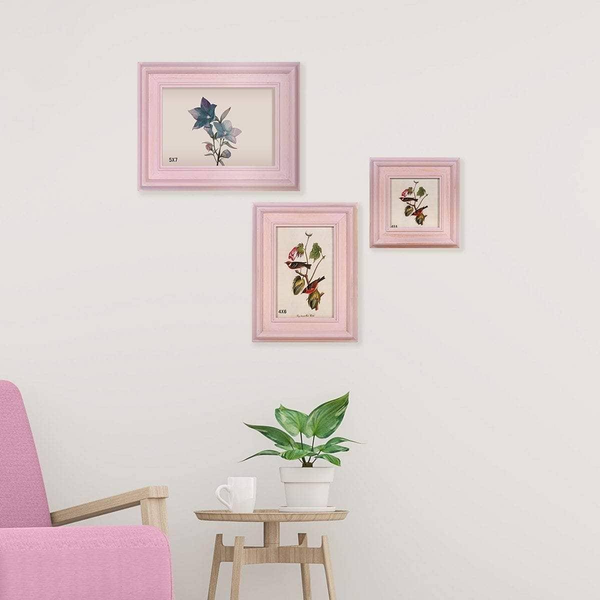 Natural Pink Photo Frame - Rustic Home Decor