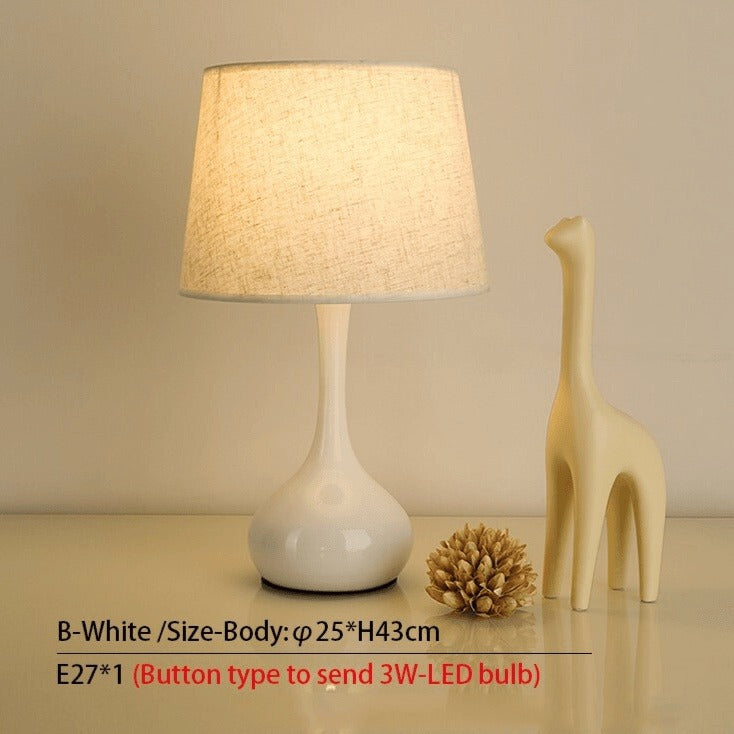 Nordic Classic Bedside Table Lamp - Timeless Home Decor