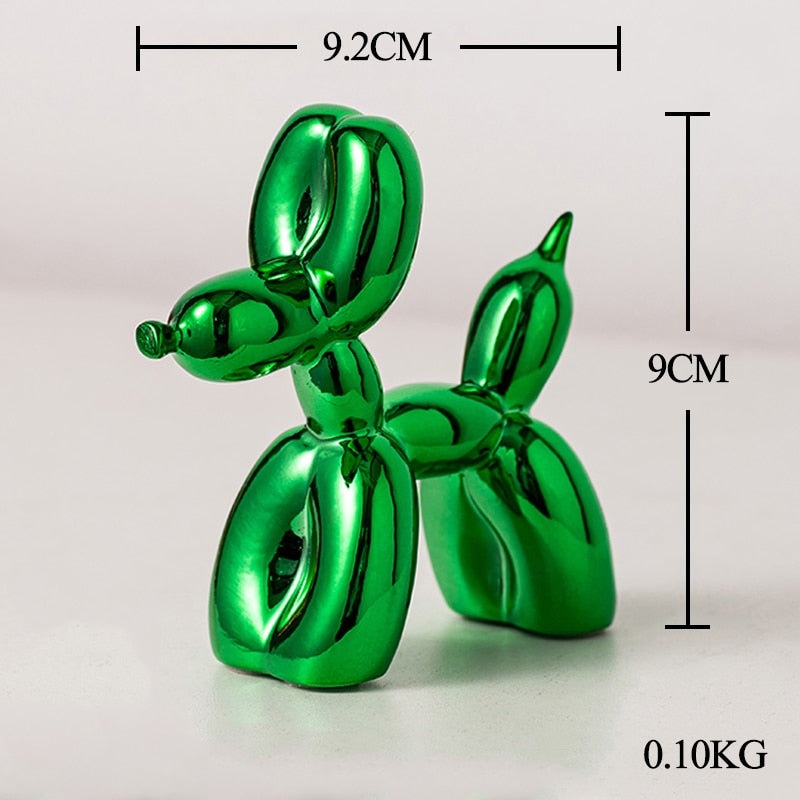 Nordic Colourful Balloon Dog Resin Statue - Whimsical Home Ornament