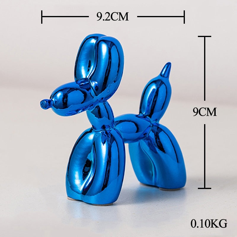 Nordic Colourful Balloon Dog Resin Statue - Whimsical Home Ornament